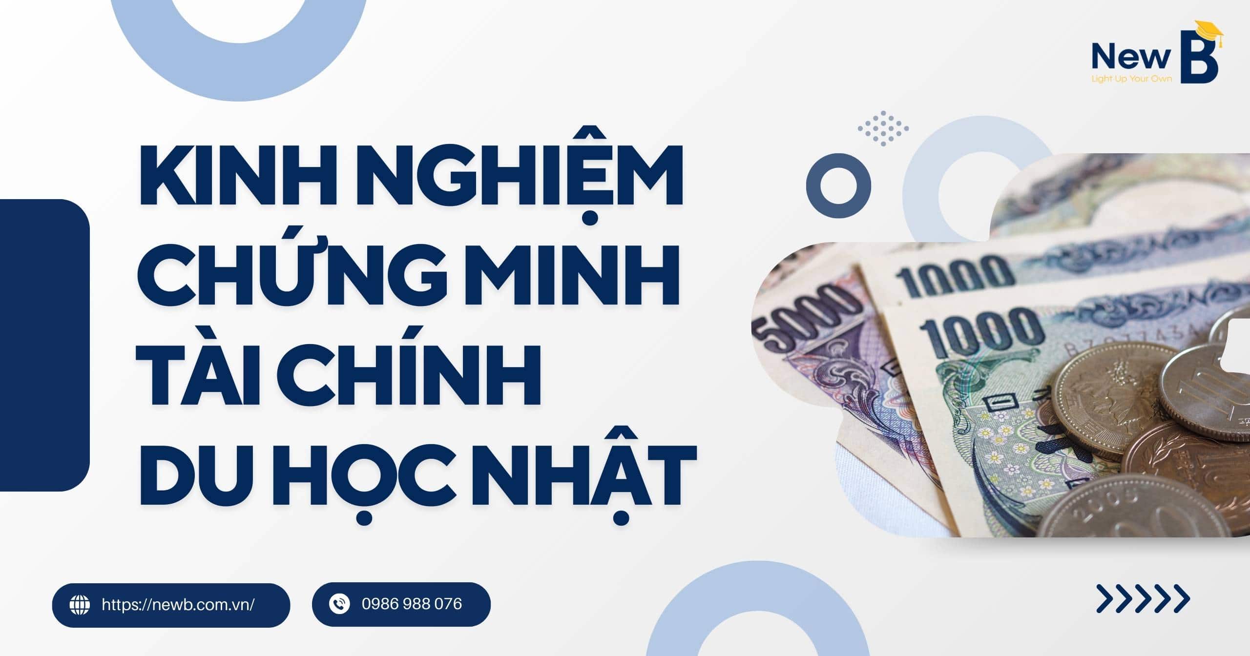 Kinh nghiệm chứng minh tài chính du học Nhật