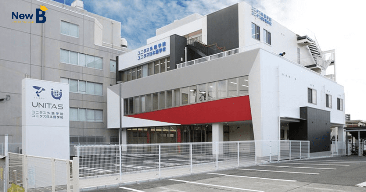 Cơ sở vật chất khang trang của trường Nhật ngữ Unitas