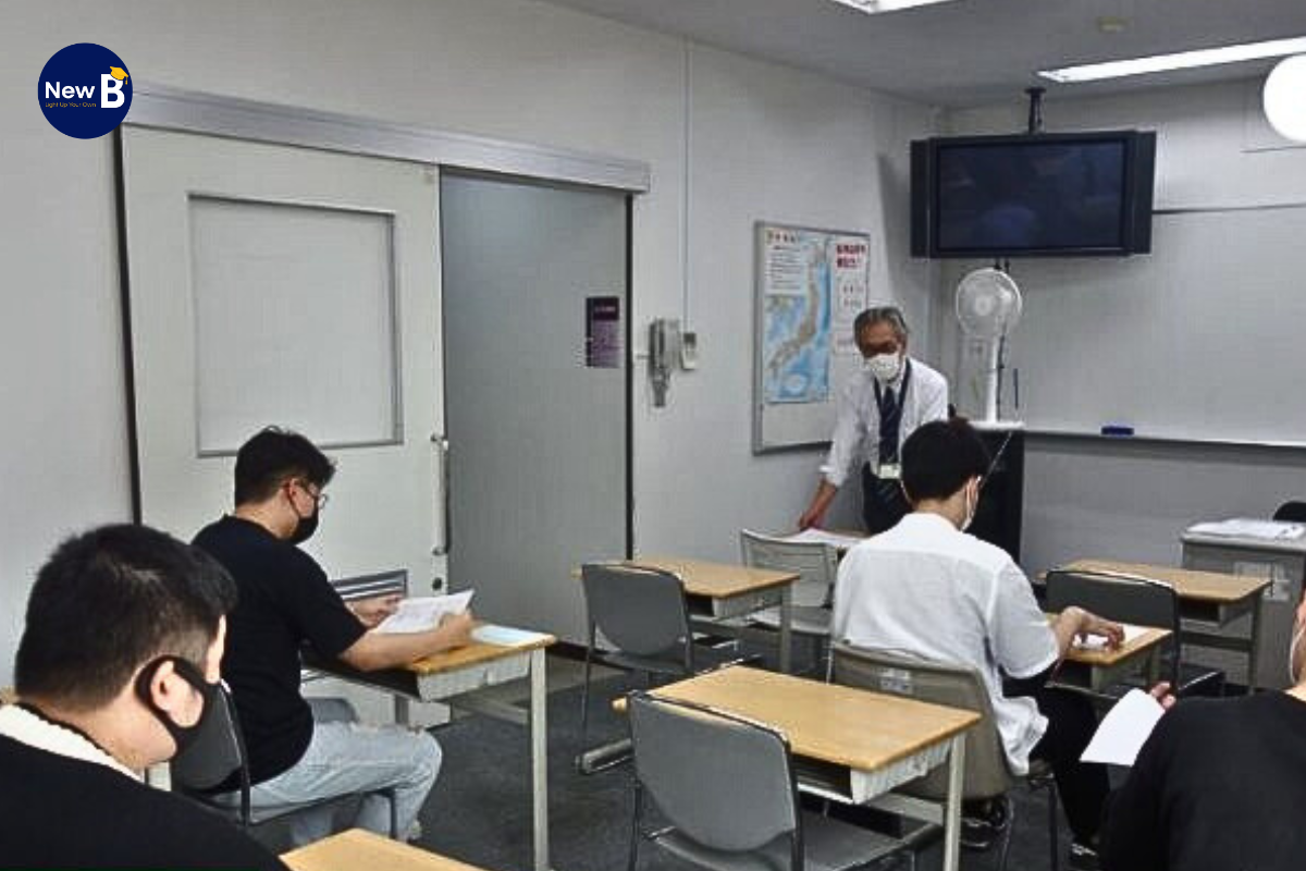 Lớp học tại trường Nhật ngữ TIUJ