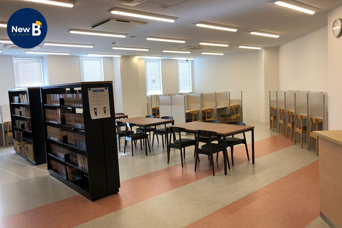 Cơ sở thư viện phòng học của trường Nhật ngữ An Language School