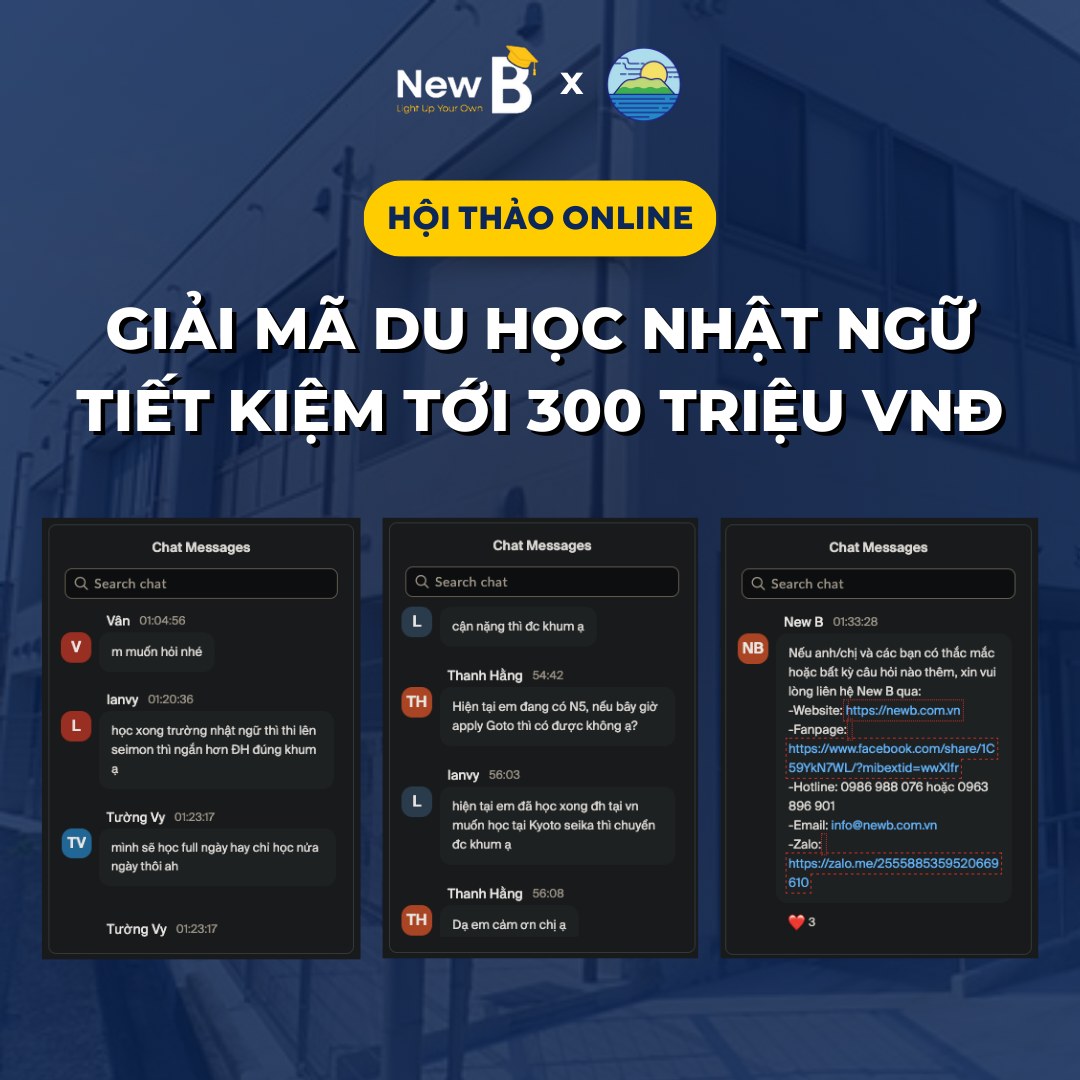 Recap hội thảo du học Nhật ngữ online Recap hội thảo du học Nhật ngữ online