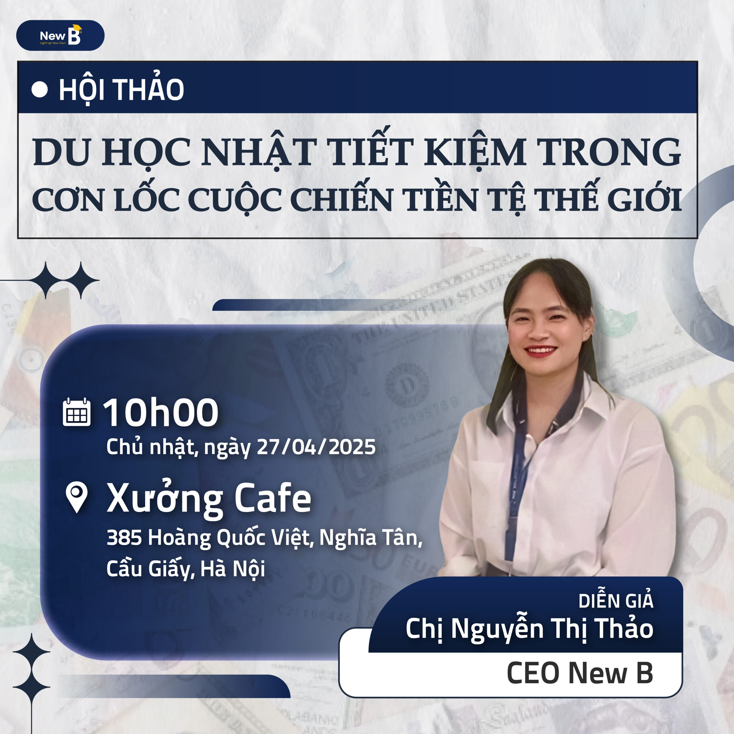 Hội thảo: Du học Nhật Bản tiết kiệm trong cơn lốc tiền tệ