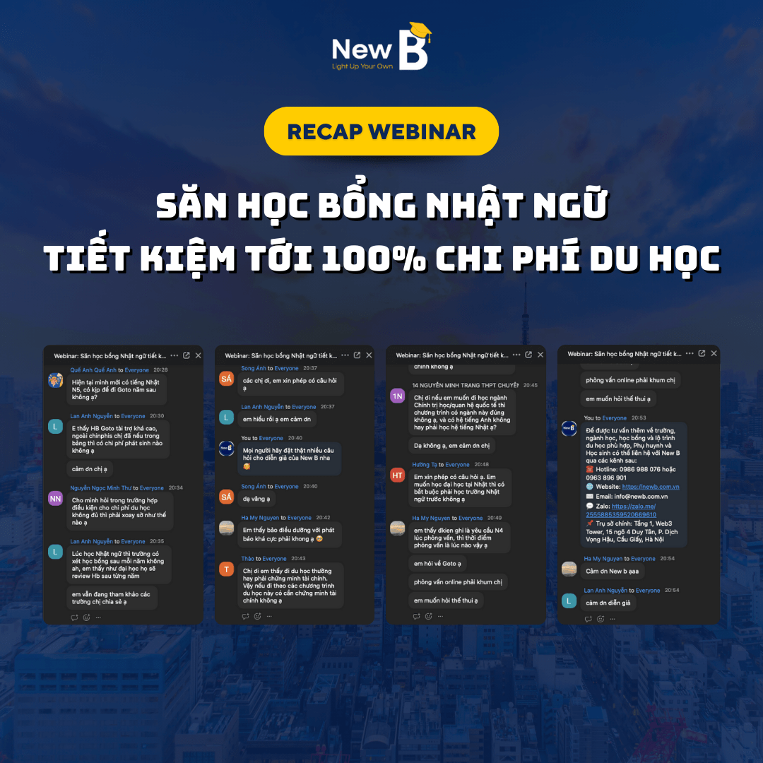Trao đổi sôi nội tại hội thảo online: Săn học bổng Nhật ngữ Trao đổi sôi nội tại hội thảo online: Săn học bổng Nhật ngữ