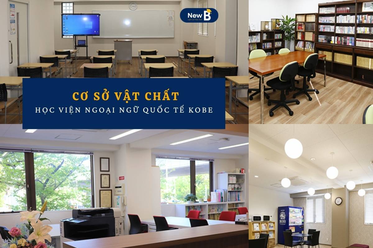 Cơ sở vật chất tại Học viện Ngoại ngữ Quốc tế Kobe