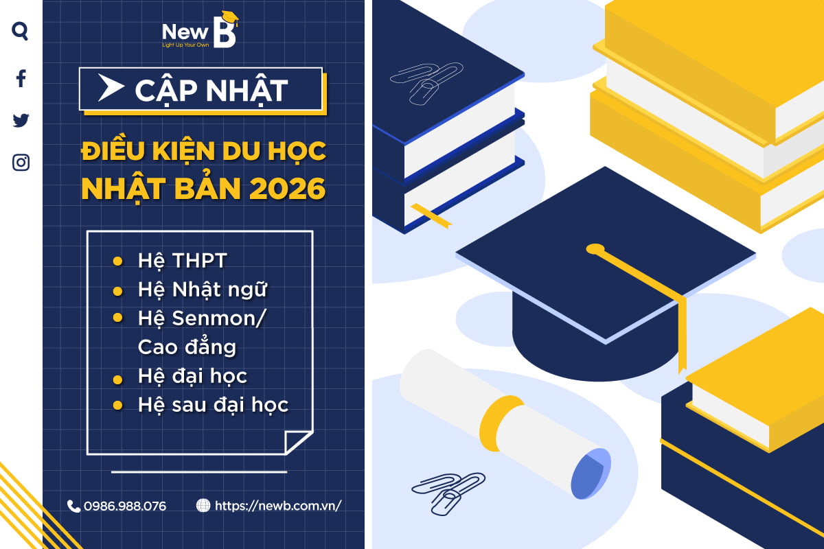 tong hop dieu kien du hoc Nhat Ban 2026 | New B