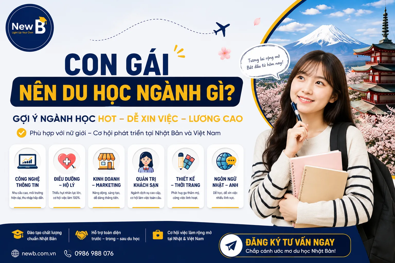 Con gái nên du học ngành gì?