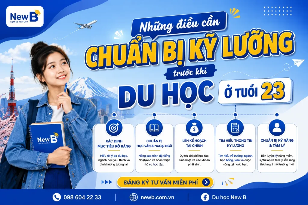 Hành trang đi du học ở tuổi 23