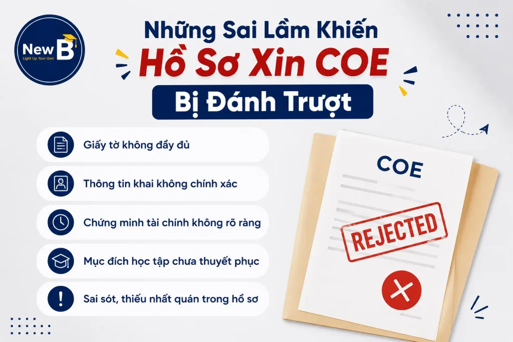 Các nguyên nhân khiến hồ sơ COE bị đánh trượt